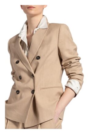 Peserico Blazer Mit Leinen beige