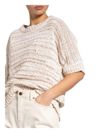 Peserico Kurzarm-Pullover beige