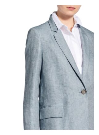 Peserico Leinen-Blazer blau