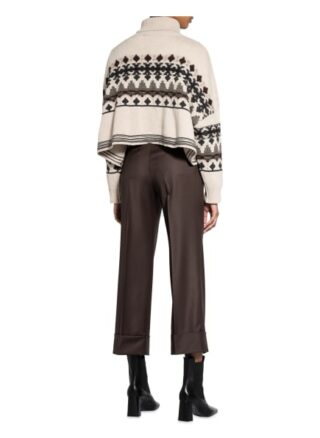 Peserico Oversized-Rollkragenpullover Mit Paillettenbesatz beige