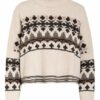 Peserico Oversized-Rollkragenpullover Mit Paillettenbesatz beige