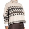 Peserico Oversized-Rollkragenpullover Mit Paillettenbesatz beige
