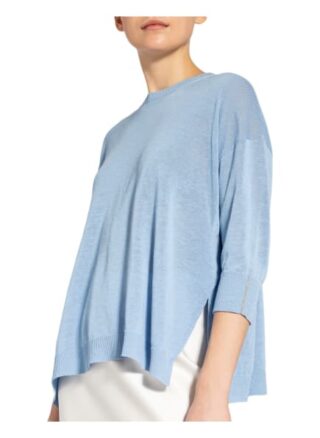 Peserico Pullover Mit Leinen blau