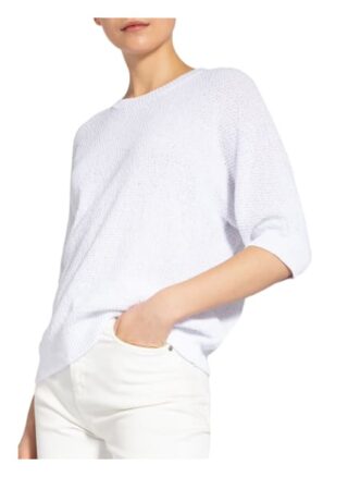 Peserico Pullover Mit Paillettenbesatz weiss