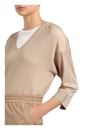 Peserico Pullover Mit Seide beige