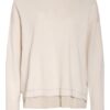 Peserico Pullover Mit Seidenbesatz beige
