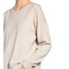 Peserico Pullover Mit Seidenbesatz beige