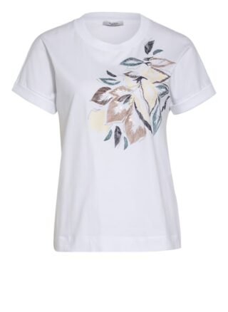 Peserico T-Shirt Mit Paillettenbesatz weiss