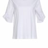 Peserico T-Shirt Mit Schmucksteinbesatz blau