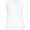 Peserico Top Mit Schmucksteinbesatz weiss