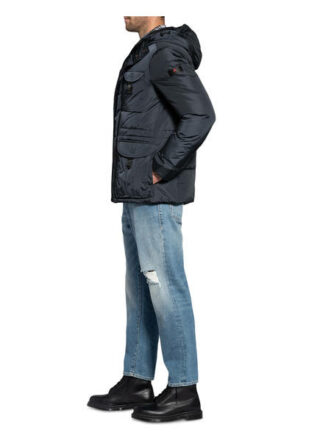 Peuterey Fieldjacket Aiptek Aus Daunen blau