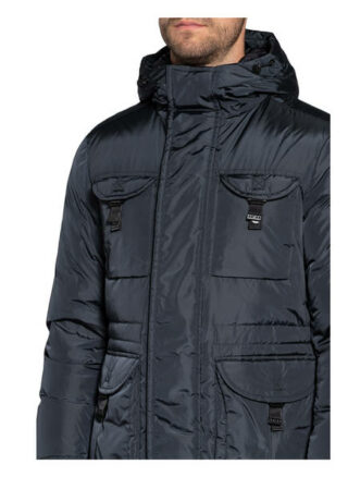 Peuterey Fieldjacket Aiptek Aus Daunen blau