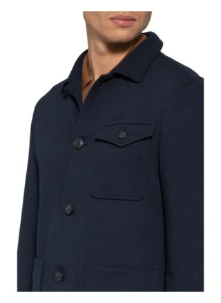 Pierre Cardin Overjacket Mac Ff Modern Fit blau