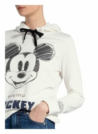 Princess Goes Hollywood Hoodie Mit Schmucksteinbesatz weiss
