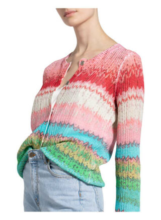 Princess Goes Hollywood Strickjacke Mit Leinen pink