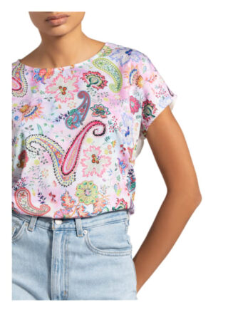 Princess Goes Hollywood T-Shirt Im Materialmix Mit Leinen rosa