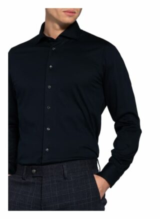 PROFUOMO The Knitted Shirt Jerseyhemd Herren, Blau