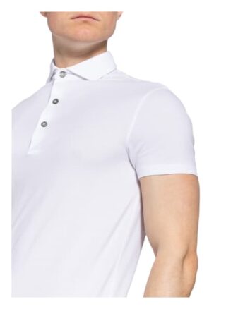 PROFUOMO Pique-Poloshirt Herren, Weiß