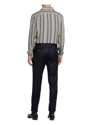 Pt Torino Flanellhose Slim Fit blau