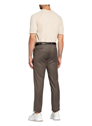 Pt Torino Flanellhose Slim Fit braun