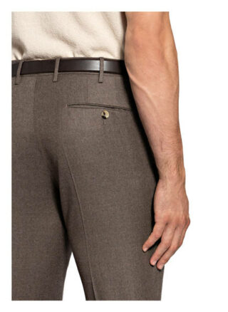 Pt Torino Flanellhose Slim Fit braun