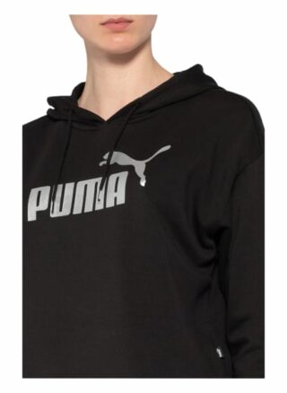 Puma Cropped-Hoodie Essentials schwarz