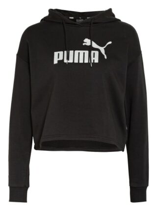 Puma Cropped-Hoodie Essentials schwarz