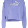 Puma Cropped-Hoodie Essentials violett