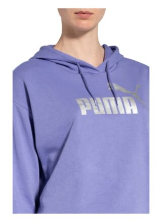 Puma Cropped-Hoodie Essentials violett