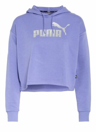 Puma Cropped-Hoodie Essentials violett