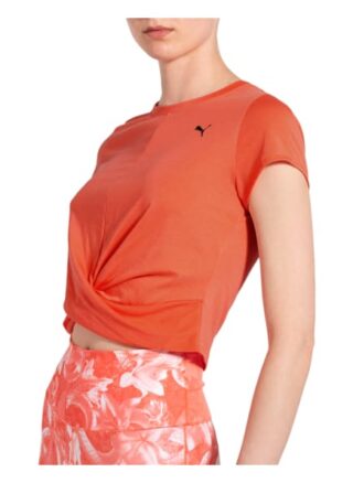 Puma Cropped-Shirt Twisted orange