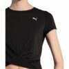 Puma Cropped-Shirt Twisted schwarz