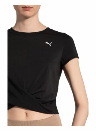 Puma Cropped-Shirt Twisted schwarz