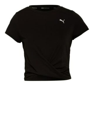 Puma Cropped-Shirt Twisted schwarz