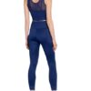 Puma Cropped-Top Studio Mit Mesh-Einsatz blau