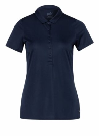 Puma Funktions-Poloshirt roteation Mit Mesh-Einsatz blau