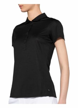 Puma Funktions-Poloshirt roteation Mit Mesh-Einsatz schwarz