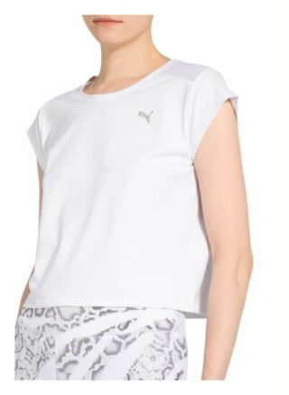 Puma T-Shirt Untamed Mit Mesh-Einsatz weiss
