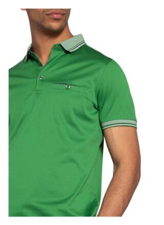 Ragman Jersey-Poloshirt gruen