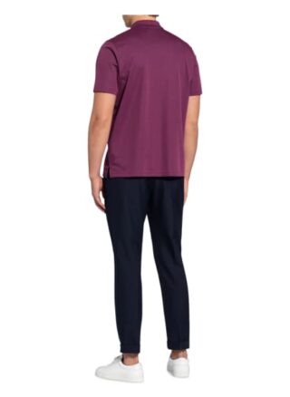 Ragman Jersey-Poloshirt violett