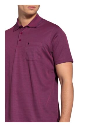 Ragman Jersey-Poloshirt violett