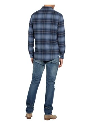 Ralph Lauren Purple Label Flanellhemd Regular Fit blau