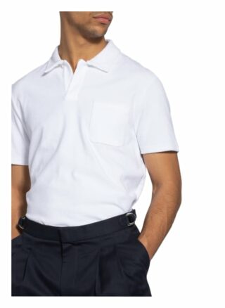 Ralph Lauren Purple Label Frottee-Poloshirt weiss