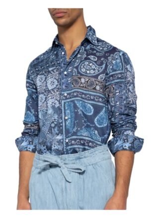 Ralph Lauren Purple Label Hemd Philip Slim Fit blau