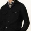 Ralph Lauren Purple Label Jacke Snowdon Mit Leinen schwarz