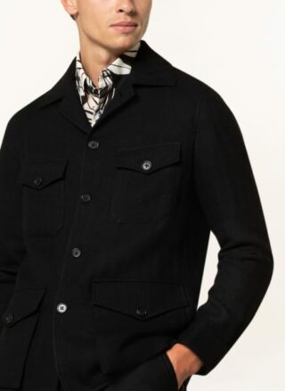 Ralph Lauren Purple Label Jacke Snowdon Mit Leinen schwarz