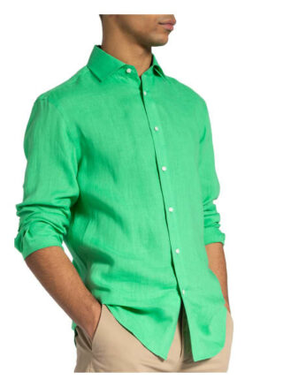Ralph Lauren Purple Label Leinenhemd Regular Fit gruen