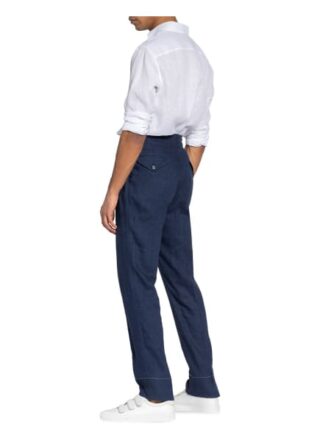 Ralph Lauren Purple Label Leinenhose Regular Fit blau