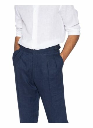 Ralph Lauren Purple Label Leinenhose Regular Fit blau