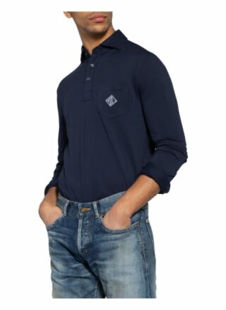 Ralph Lauren Purple Label Piqué-Poloshirt blau